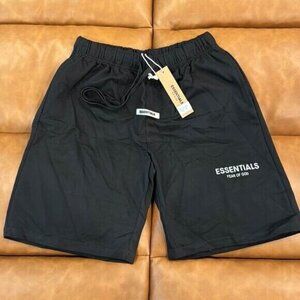 Essentials Fear of God Black Sweat Shorts Mens Size S, M, L
